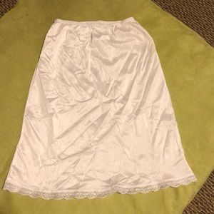 Girls white slip
